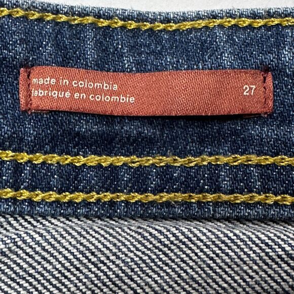 Pilcro Anthropologie Jeans Size 27 Byram Wash Straight Leg Distressed Stretch - Picture 6 of 16